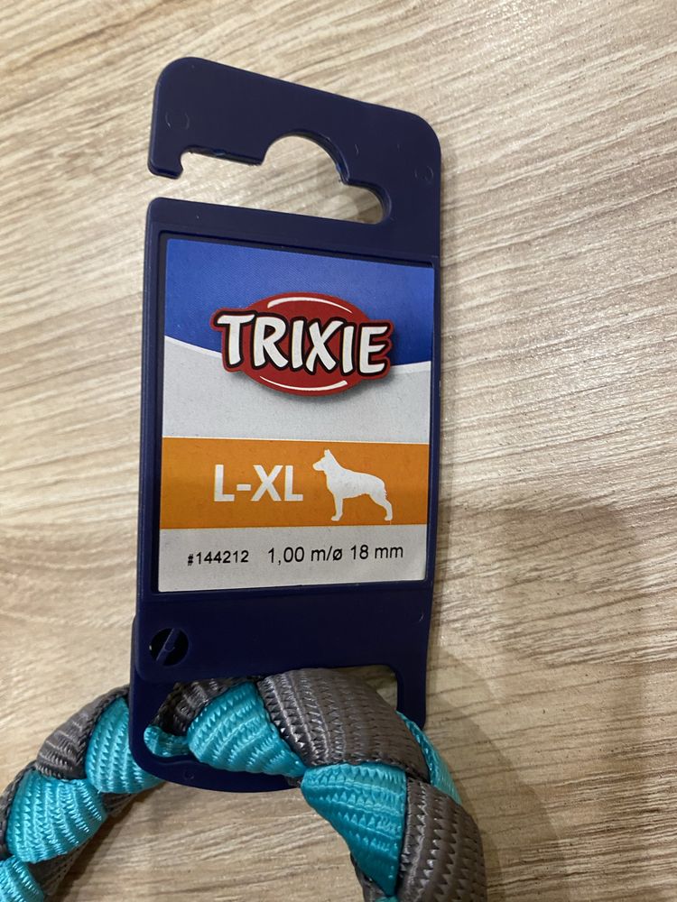 Поводок Trixie Cavo, L-XL, 1м / 18мм, папайя/вода