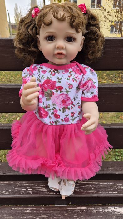 Реборн 55 см, вінілова,  Reborn кукла  Лялька