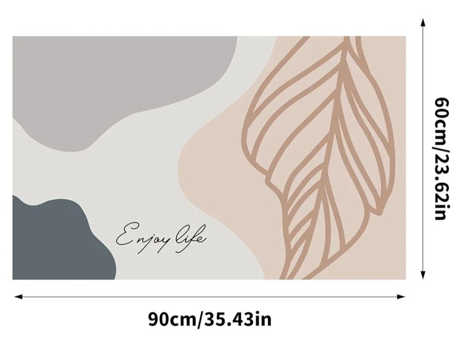 Mata antypoślizgowa podłogowa 90x60cm łazienkowa szybkoschnąca NOWA