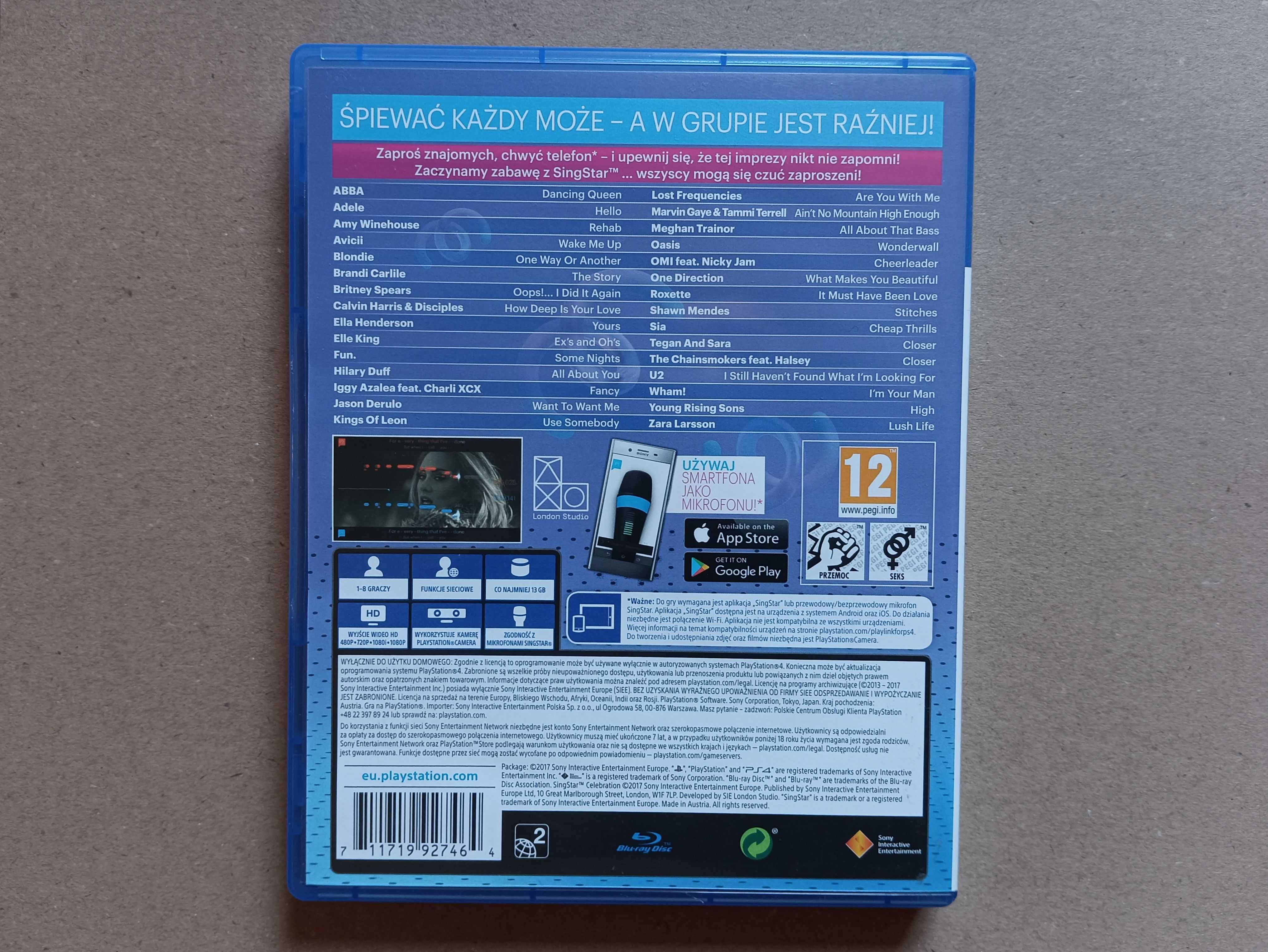 Singstar Celebration na konsolę Playstation 4 PS4 oraz PS5