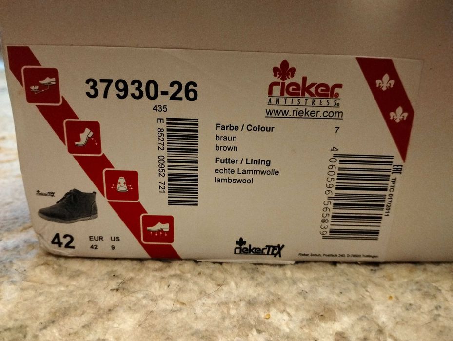 Чоловічі зимові черевики Rieker 37930