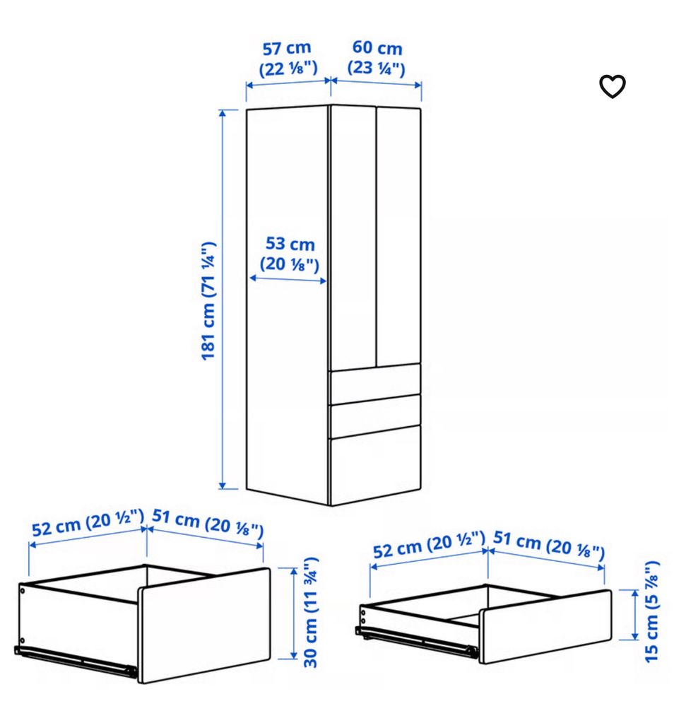 Ikea Stuva szafa na ubrania