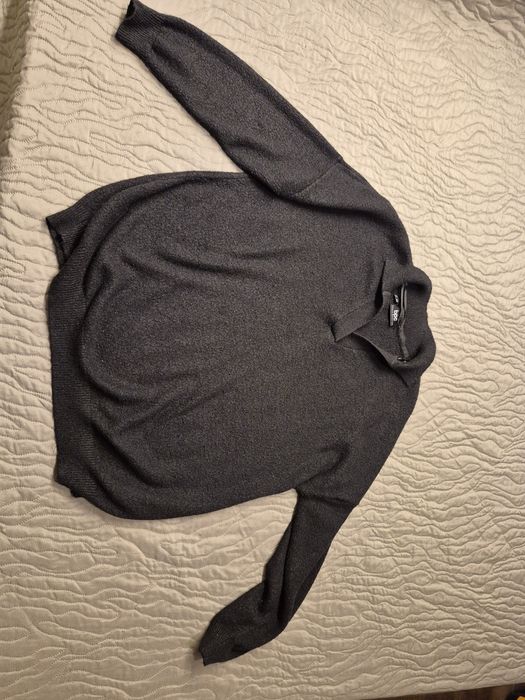 Czarny miły sweterek 44 46 bonprix bdb