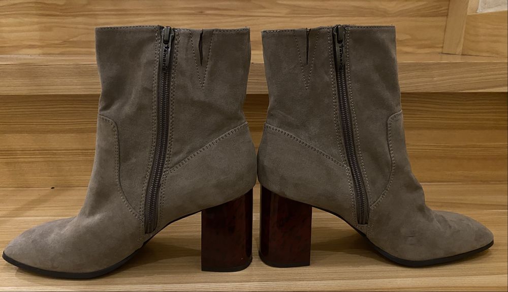 Botki skorzane tamaris na braz jasny rozmiar 38