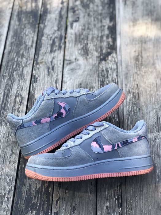 Кроссовки Nike Air Force 1 GS Grey Pink