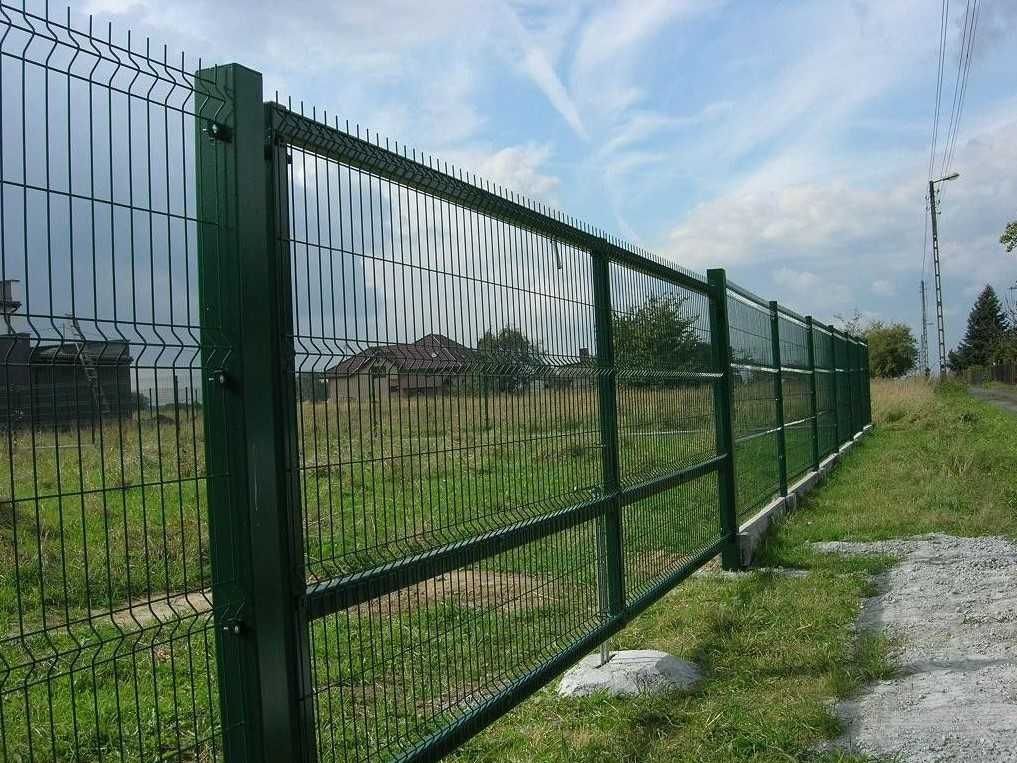 Kompletne ogrodzenie panelowe 153 fi4 Słupek podmurówka. Bramy Furtki