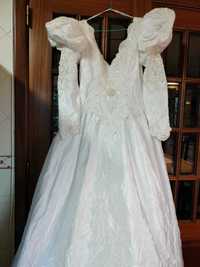 Vestido noiva com pérolas