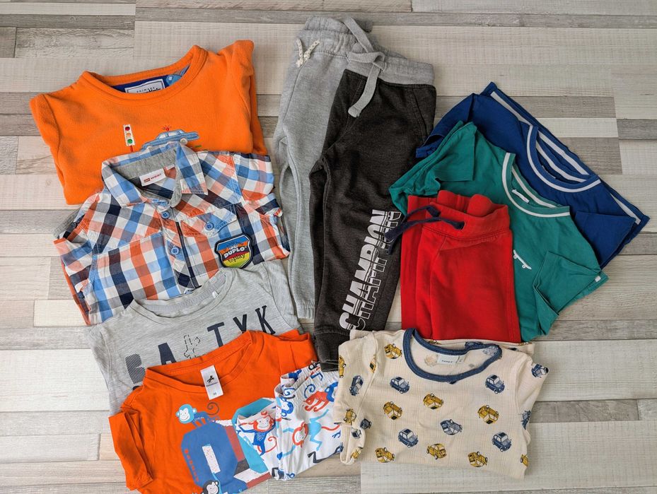 Zestaw dla chłopca r.98 - dresy, bluzki, merino, Zara
