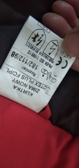 Ubranie robocze zimowe nowe ocieplane dwuczęściowe XL 182x112x98