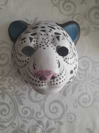 Maska dla dzieci biała pantera