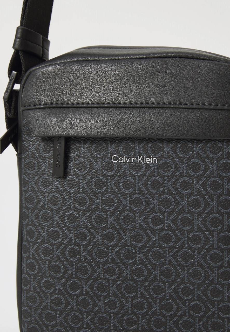 ОРИГИНАЛ Calvin Klein monogram мужская сумка серая черная