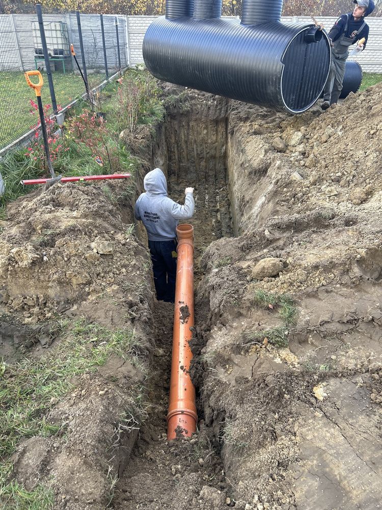 Przyłącza wody kanalizacyjne przydomowe oczyszczalnie scieków