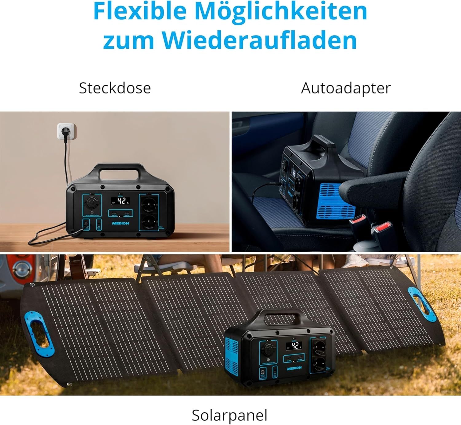 Зарядна станція 220v 800Watt залізофосфатні акку Medion Germany S69500