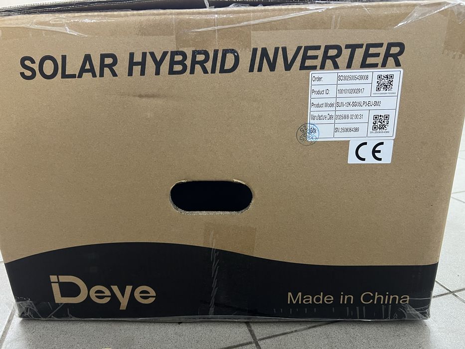 Гідрідний інвертор deye 12 квт 3 фази