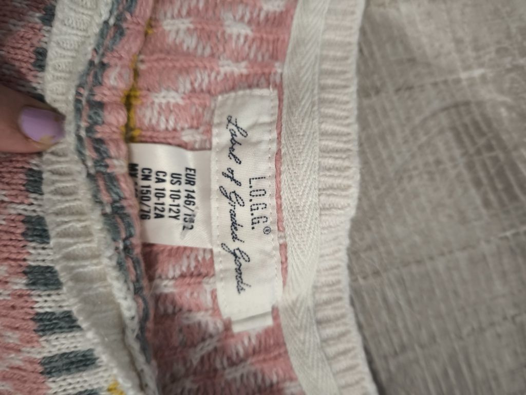 Sweter piękne wzory świąteczny zimowy ciepły s/m