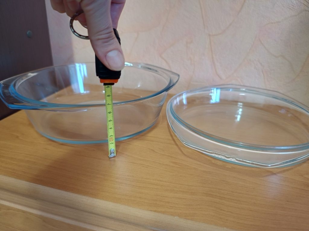 Скляна посуда для запікання у духовці, посуда для запікання