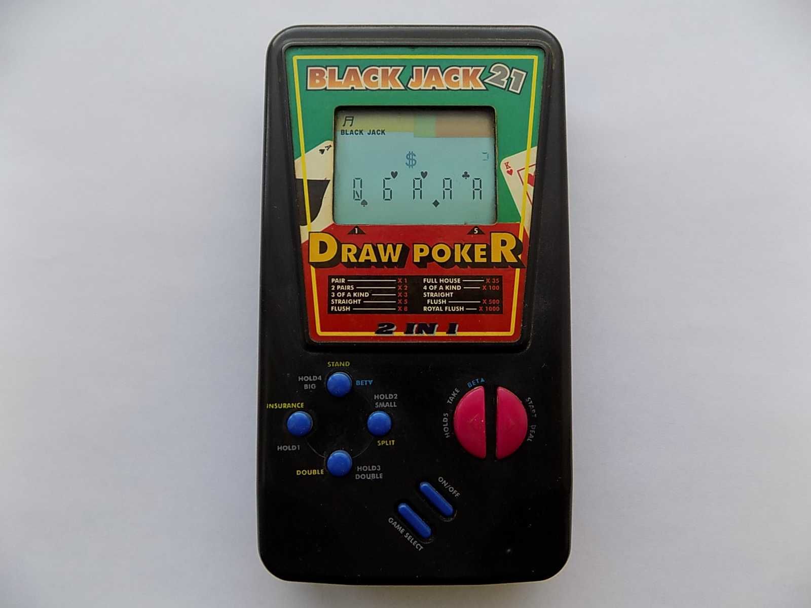 Электронная игра Black Jack 21 and Draw Poker 2 in1