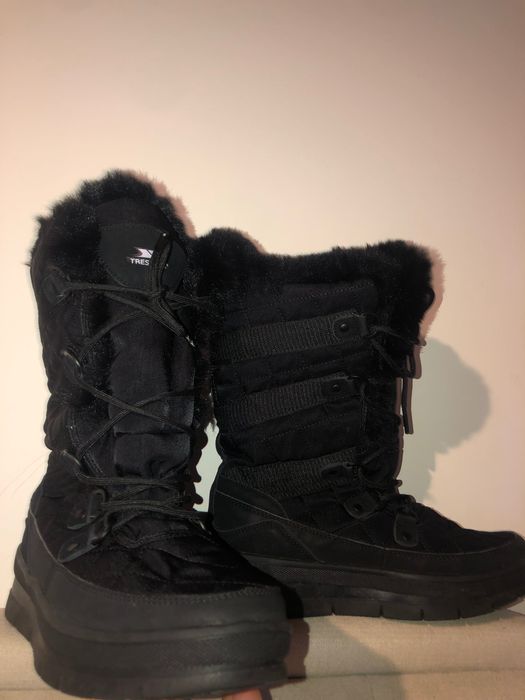 Botas de neve para mulher, impermeáveis, para o inverno