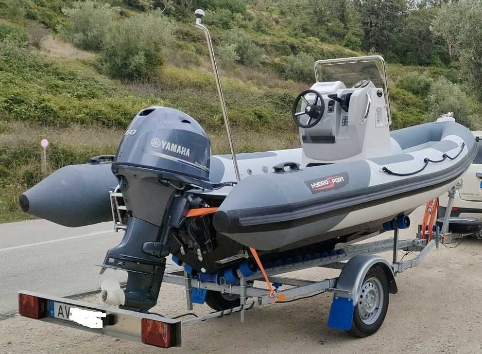 Compre português Hydrosport RIB474 semi-rigido para pesca e passeio