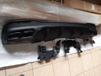 Диффузор  насадки GLS63 GLE63 для Mercedes GLE GLS Class X166 W166 AMG
