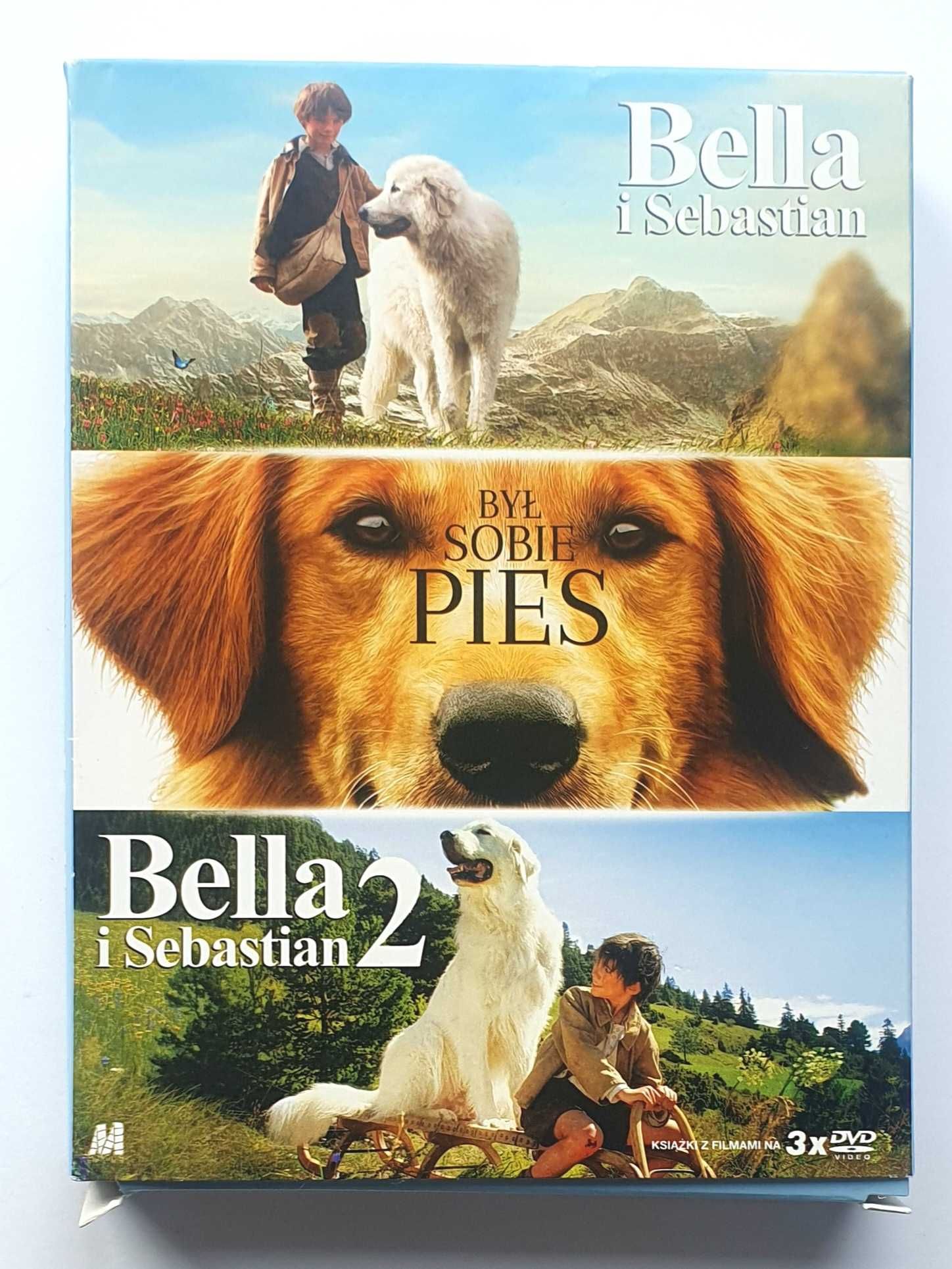 Bella i Sebastain, cz. 1 i cz. 2, Był sobie pies, pakiet 3-ech DVD
