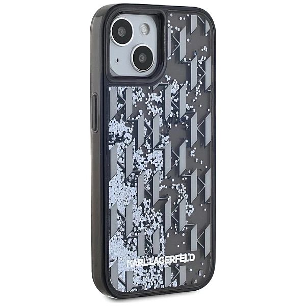 Etui Karl Lagerfeld Liquide Glitter Monogram Gradient na iPhone 15 - c