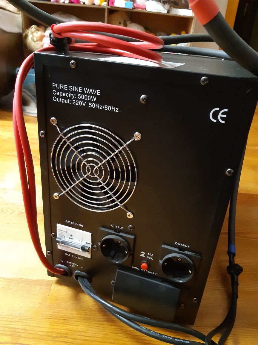 ДБЖ з правильною синусоїдою 48V LPY-B-PSW-7000VA+(5000Вт)10A/20A