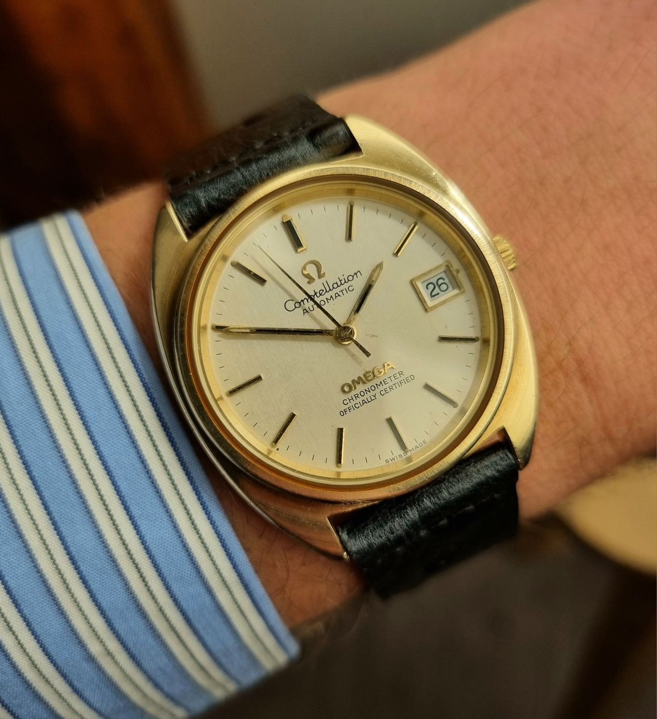 Zegarek Męski Omega C-Shape Constellation 35 mm Automatic lata 1971