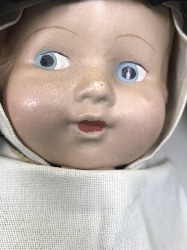 антикварная монашечка» 30 см шарнирной куклы монахини, 30–40е годы