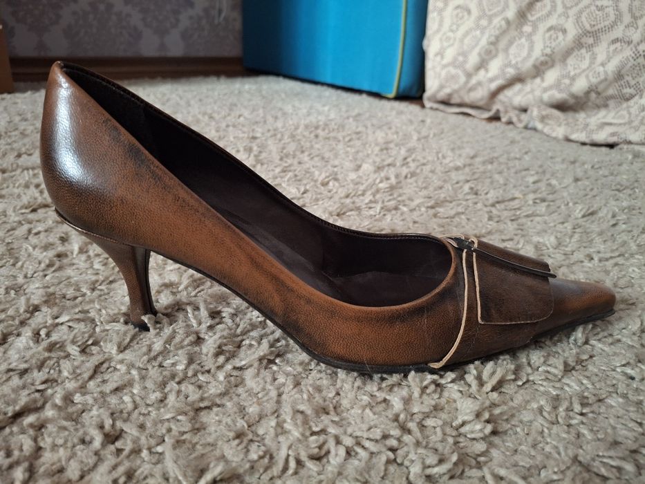 Туфли лодочки коричневые y2k