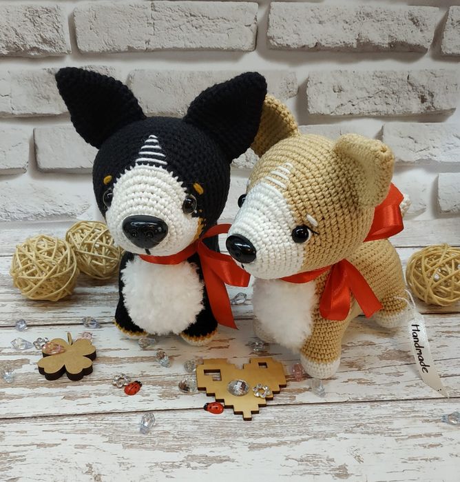 Собака корги, собака ручной работы