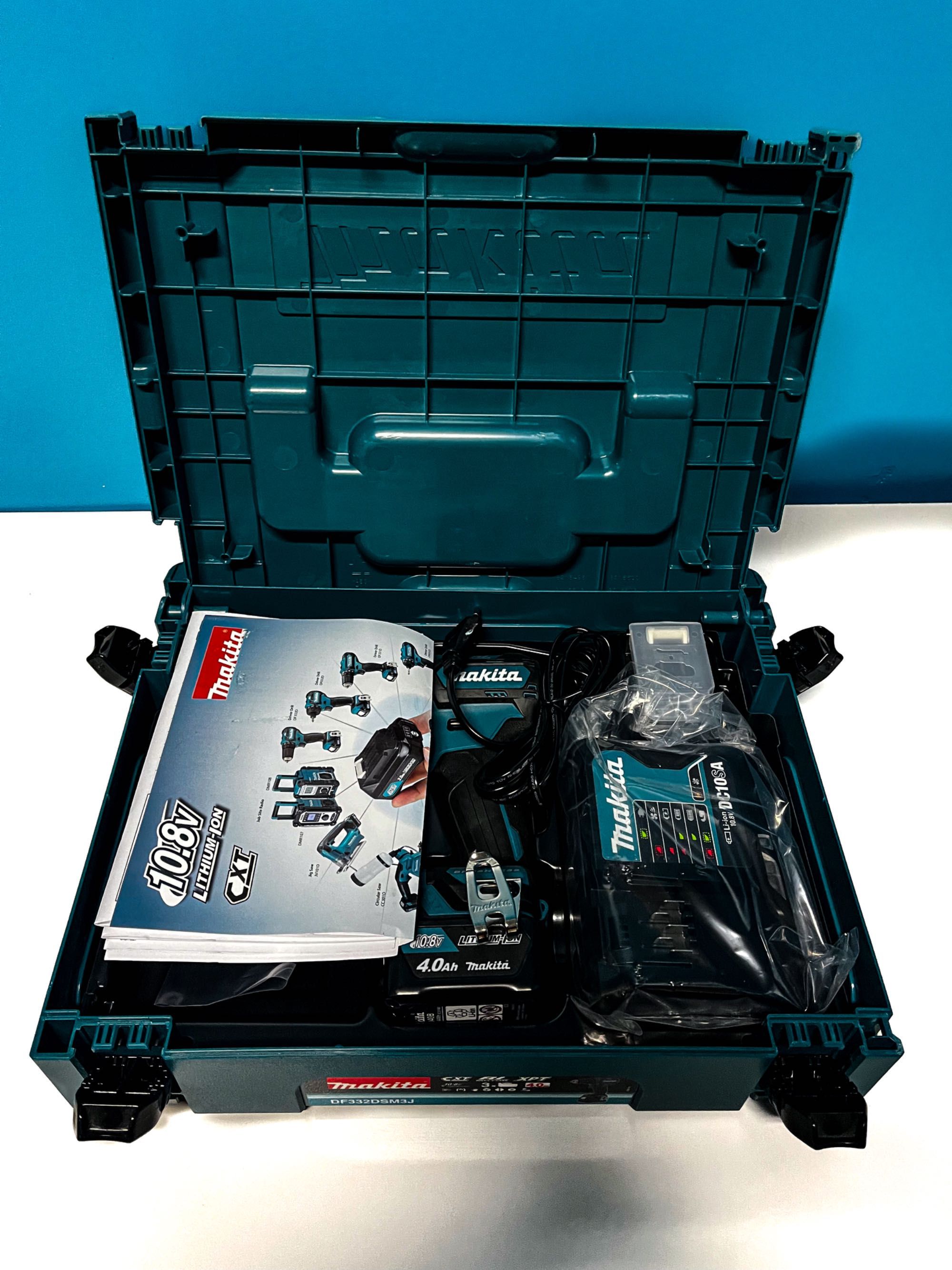 Makita DF332DSM3J – Ultra lekka wkrętarka z 3akumulatorami i ładowarką