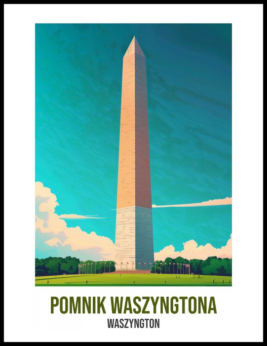 Plakat 60x80cm Pomnik Waszyngtona