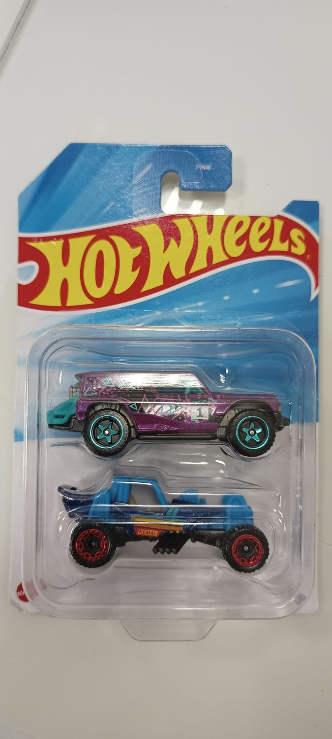 Hot-wheels модельки Mattel подвійна упаковка