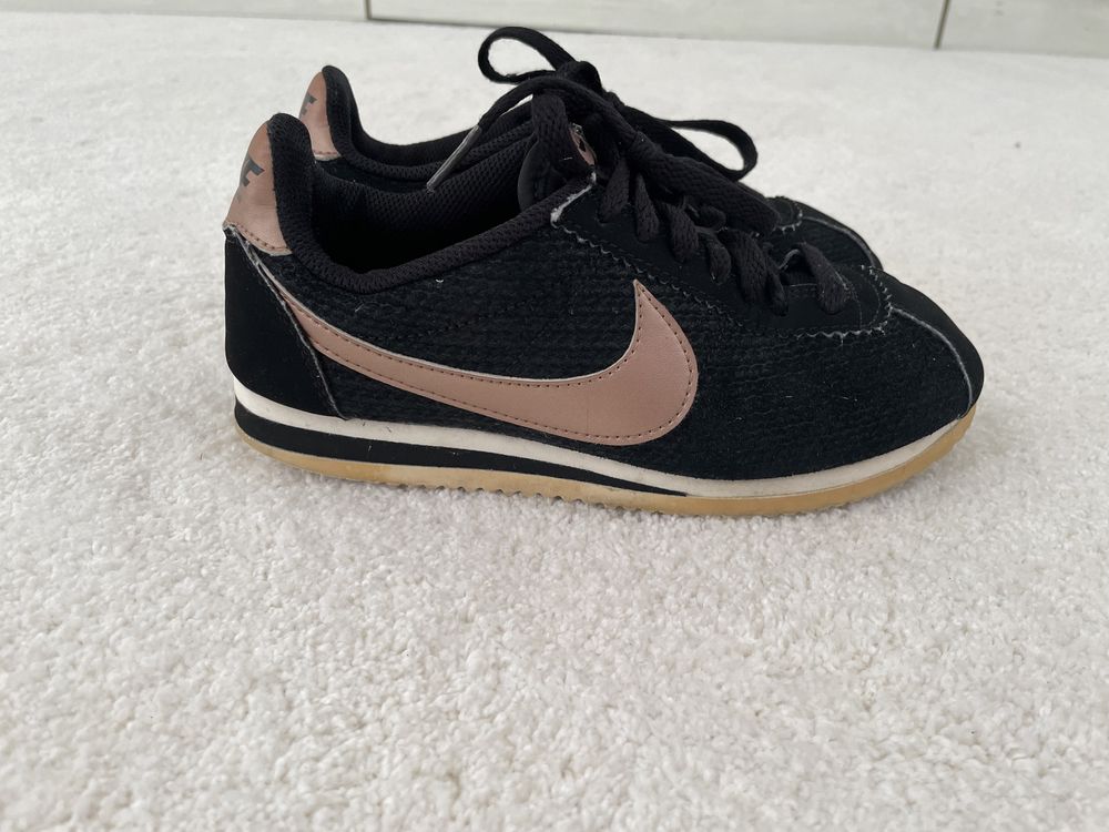 Buty Nike Cortez Wmns 36 22.5cm 35.5 czarne różowe złoto