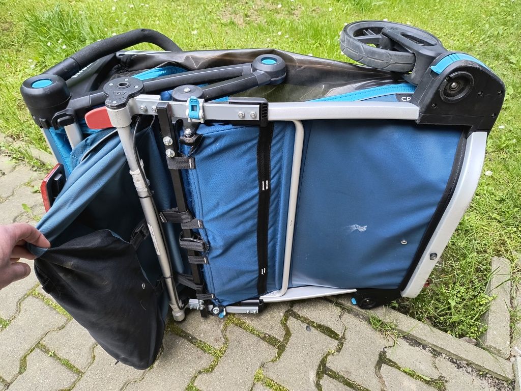 Thule Cross 2 - KOMPLET - przyczepka rowerowa dla 2