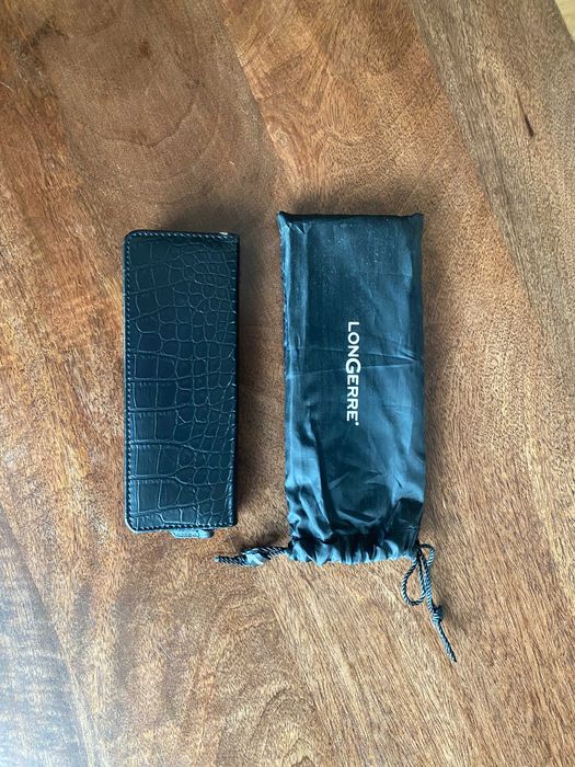 Elegancki zestaw dwóch czarnych długopisów