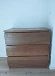Cómoda/aparador castanho 3 gavetas  60x35x76 cm