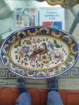 Travessa pintura manual Fábrica de Cerâmica Constância