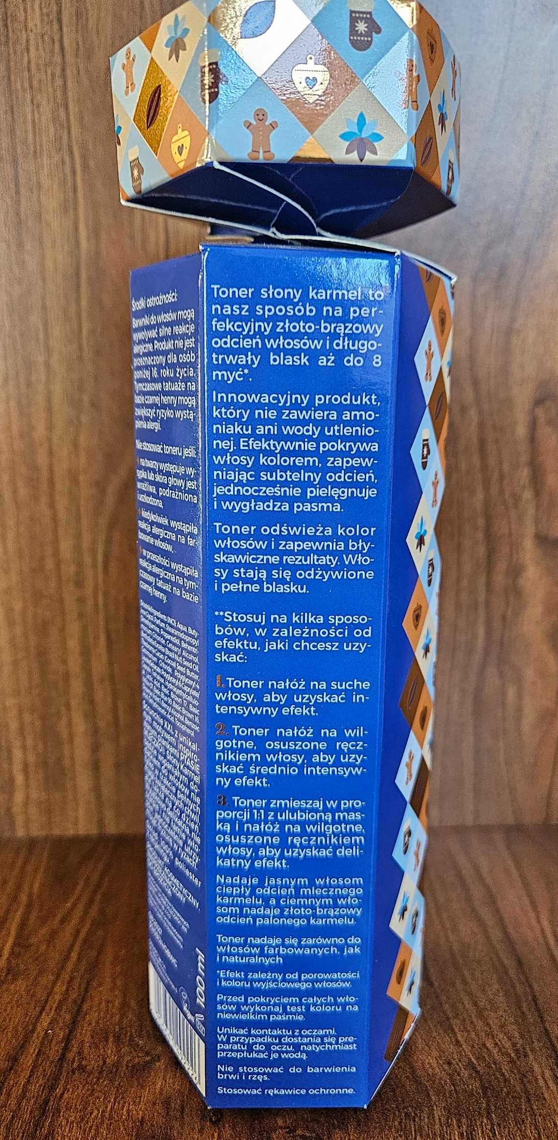 OnlyBio Wedel zestaw toner do włosów słony karmel scrunchie xxl