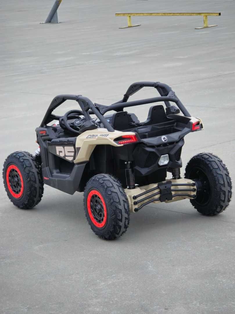 Buggy CAN-AM Maverick 3 PRO + Pompowane KOŁA Czarny 2x280W 24V