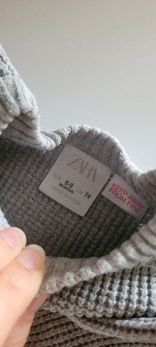 Sweter zara 74 i 80 oversize