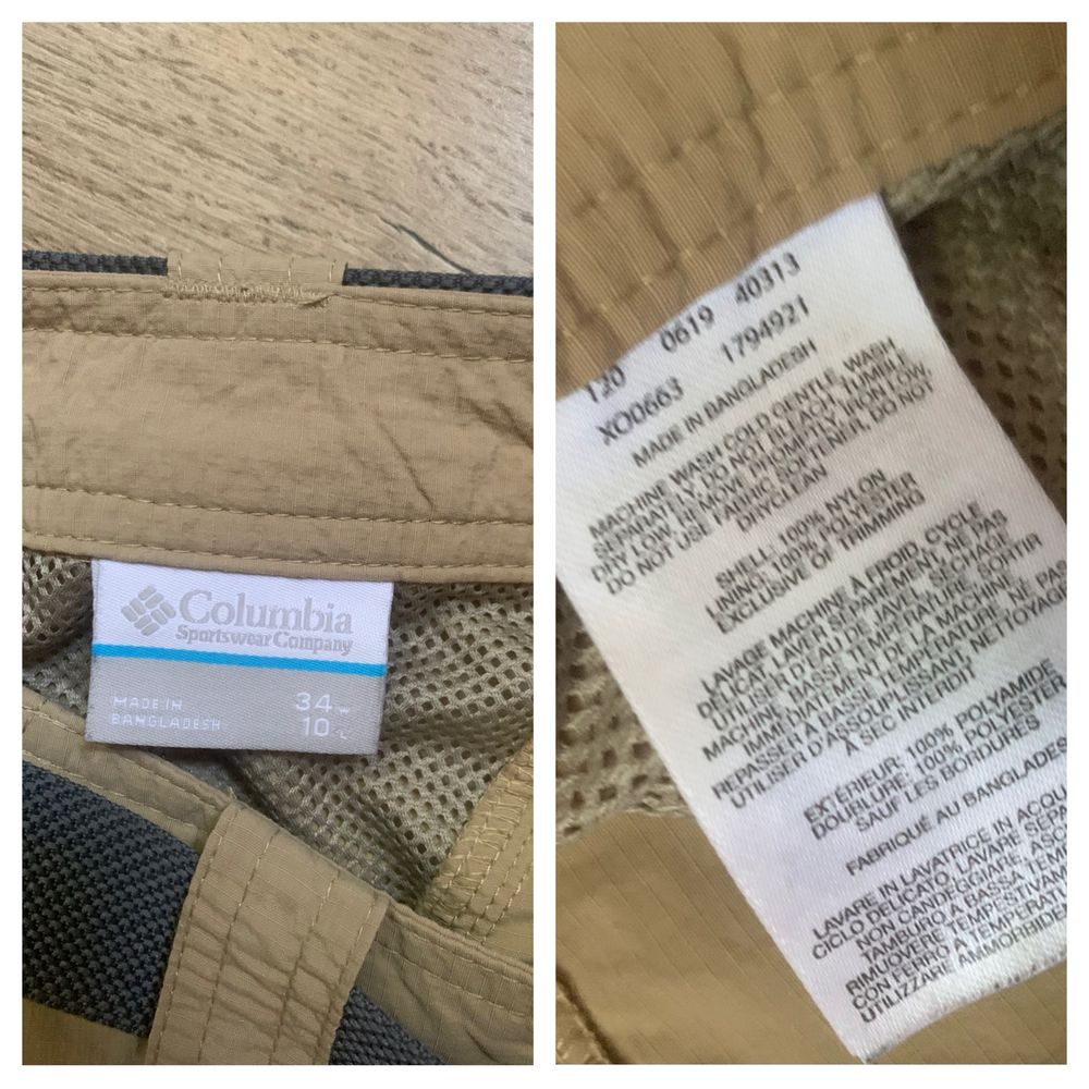 Шорты карго Columbia Omni Shade Slilver Ridge Shorts. W34