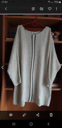 Dłuższy sweter  kimono plus size  rozmiar  48/50/52 Gina Benotti