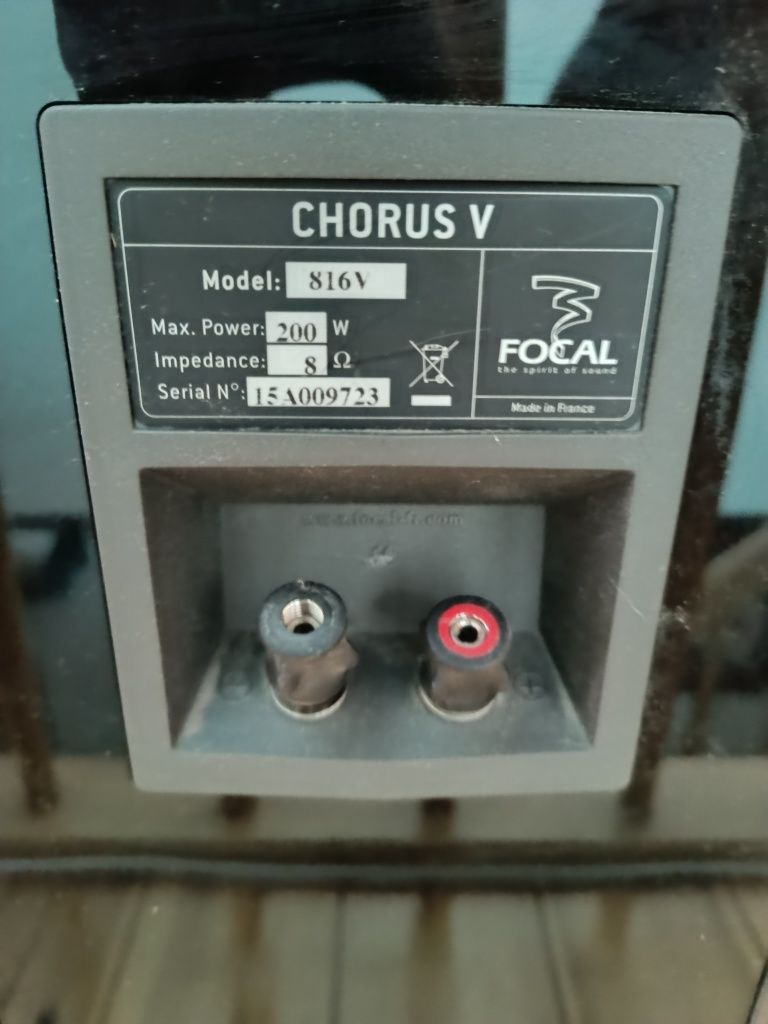 kolumny głośnikowe podłogowe stereo Focal Chorus 816V 8 Ohm wenge