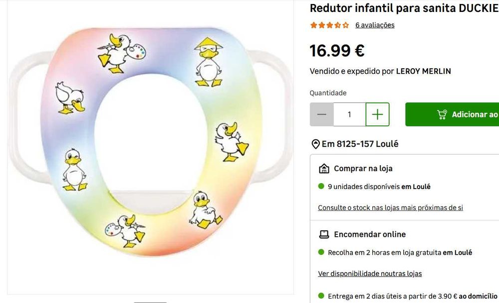 Redutor de sanita DUCHIE