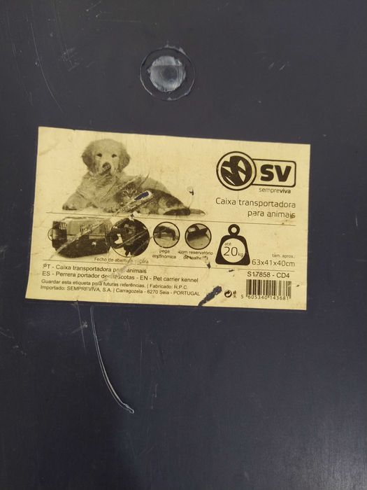 Transportadora de animais max. 20kg