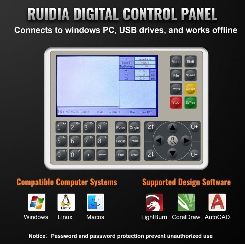 Máquina de corte e gravação a laser CO2  900x600 - 100w laser