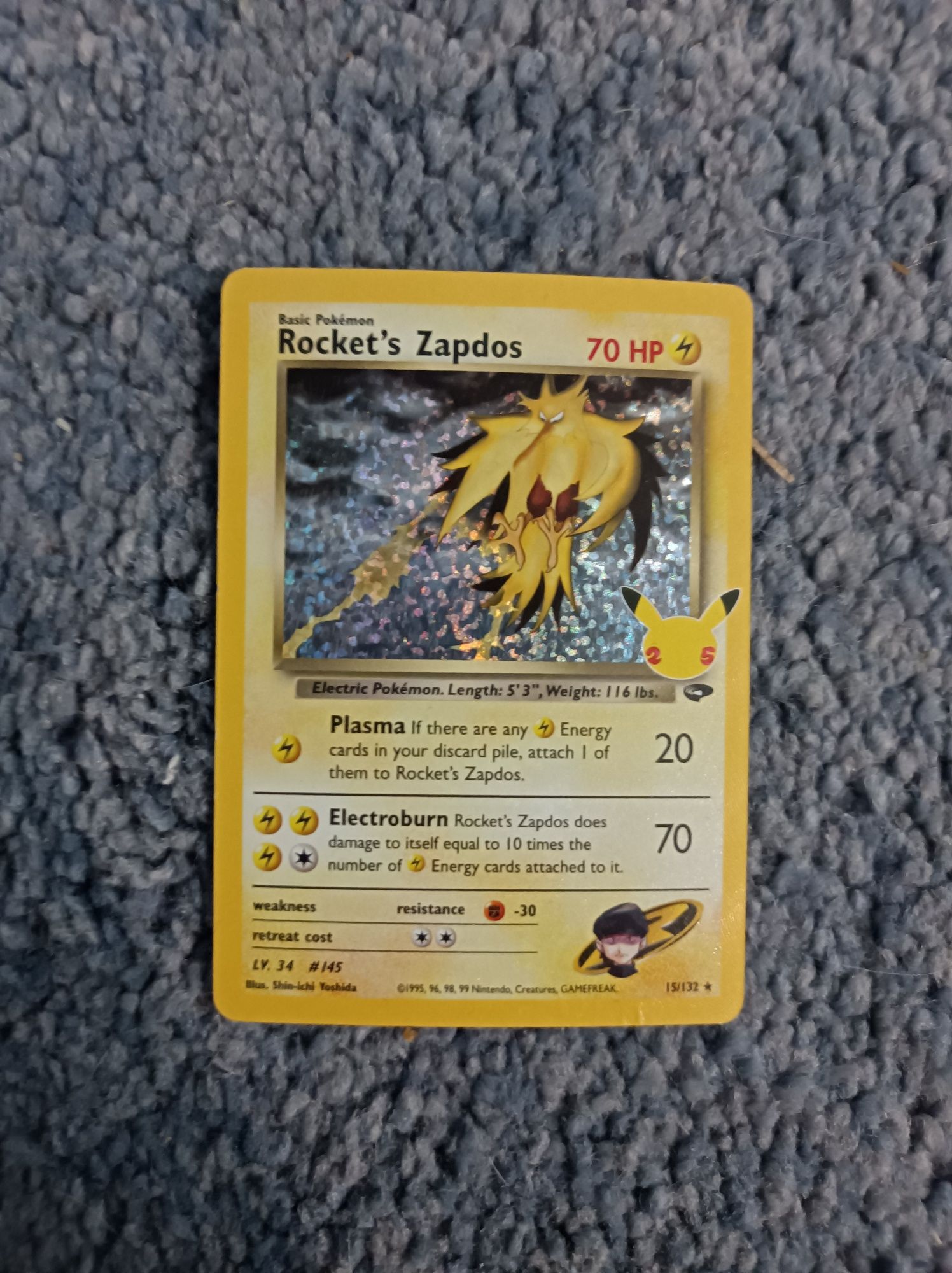 PSA10 pokemon tcg Rocket zapdos