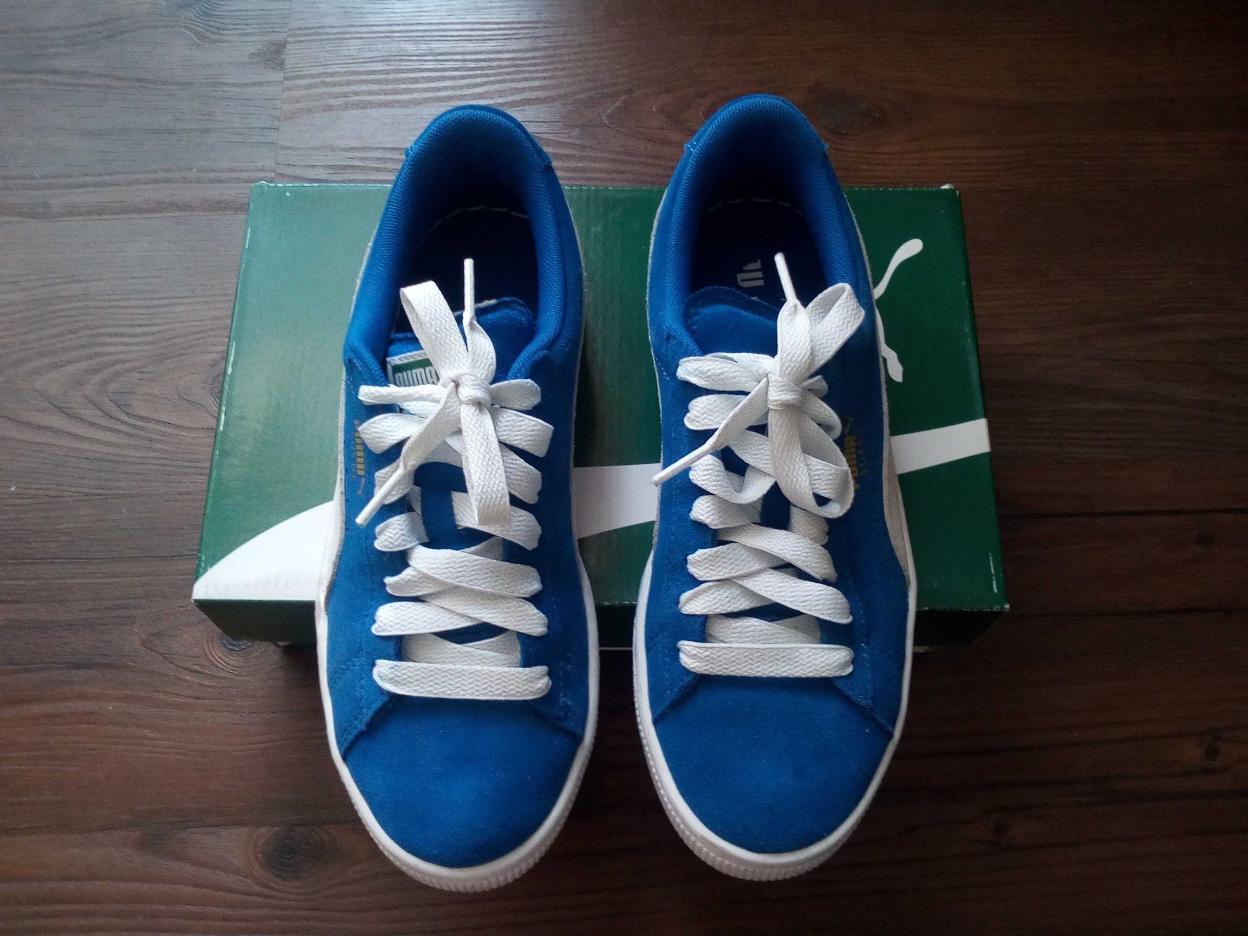 Buty trampki niebieskie Puma Suede Damskie r.38